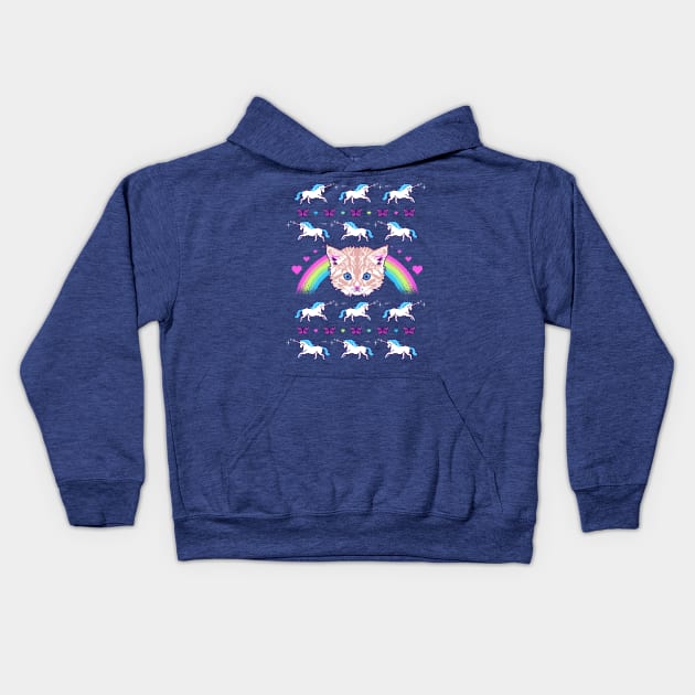 Most Meowgical Sweater Kids Hoodie by Hillary White Rabbit